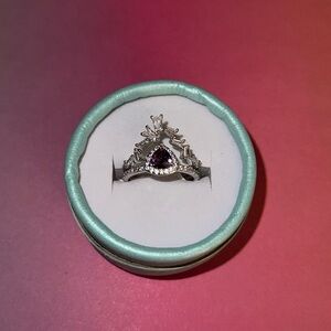 RBP5751 A Queen Above All Main Store: Amethyst Cubic Zirconia ring Sz 8